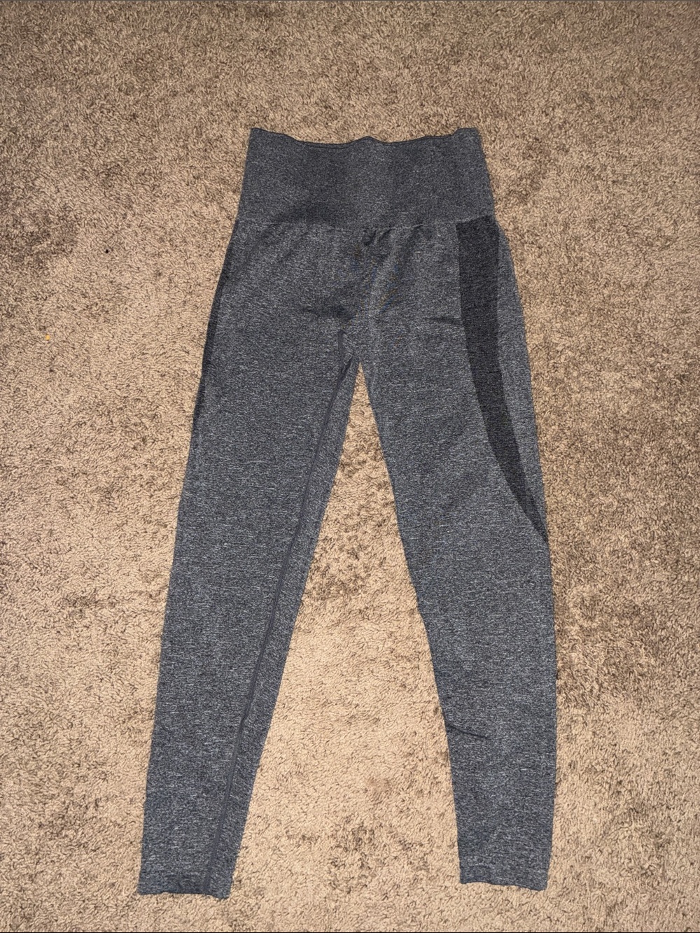 High-Waist Gray Active Leggings